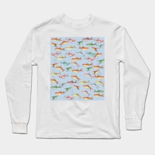 Cute Fish - colorful illustration Long Sleeve T-Shirt